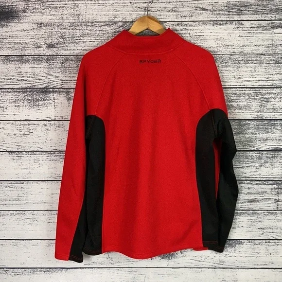 NWOT Spyder Men's Outbound 1/4 Zip Core Pullover Fleece Lined Sweater - Picture 4 of 4